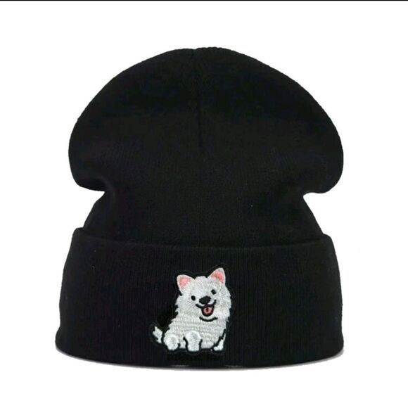 Samoyed Dog Knit Beanie - Picture 1 of 3